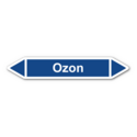 Rohrleitungskennzeichnung „Ozon“, ohne Piktogramme