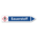 Rohrleitungskennzeichnung „Sauerstoff“