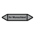 Rohrleitungskennzeichnung „Wunschtext“