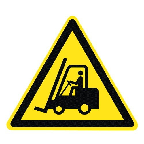 Warnung vor Flurförderzeugen - W014