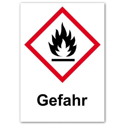GHS Etikett „Flamme“ GHS02