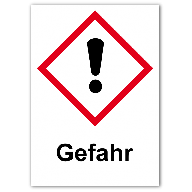 GHS Etikett „dickes Ausrufezeichensymbol“ GHS07