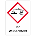 GHS Etikett Wunschtext „Ätzwirkung“ GHS05