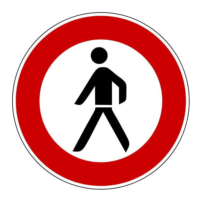 Verbot für Fußgänger - StVO-259