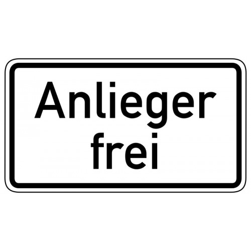 Anlieger frei - StVO-1020-30