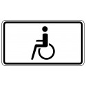 Nur Schwerbehinderte mit außergewöhnlicher Gehbehinderung und Sehbehinderte - StVO-1044-10