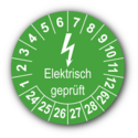 Elektrisch geprüft, grün