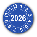 Jahresprüfplakette mit vierstelliger Jahreszahl, 2022