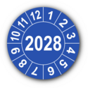 Jahresprüfplakette mit vierstelliger Jahreszahl, 2024
