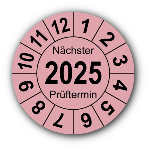 Jahresprüfplakette „Nächster Prüftermin“, 2023