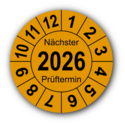 Jahresprüfplakette „Nächster Prüftermin“, 2022