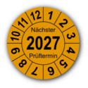 Jahresprüfplakette „Nächster Prüftermin“, 2023