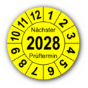 Jahresprüfplakette „Nächster Prüftermin“, 2024