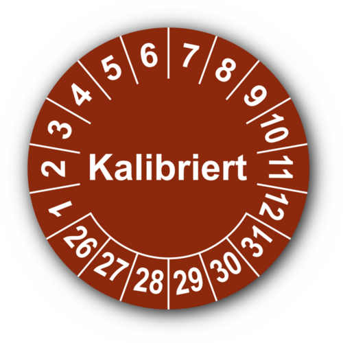 Kalibriert, braun