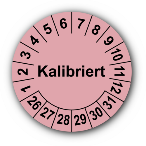 Kalibriert, rosa