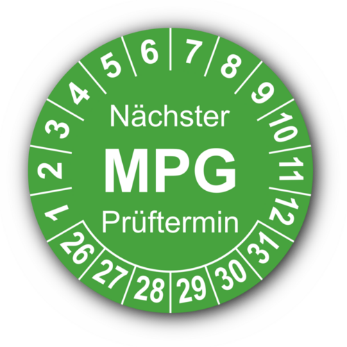 Nächster MPG Prüftermin, grün