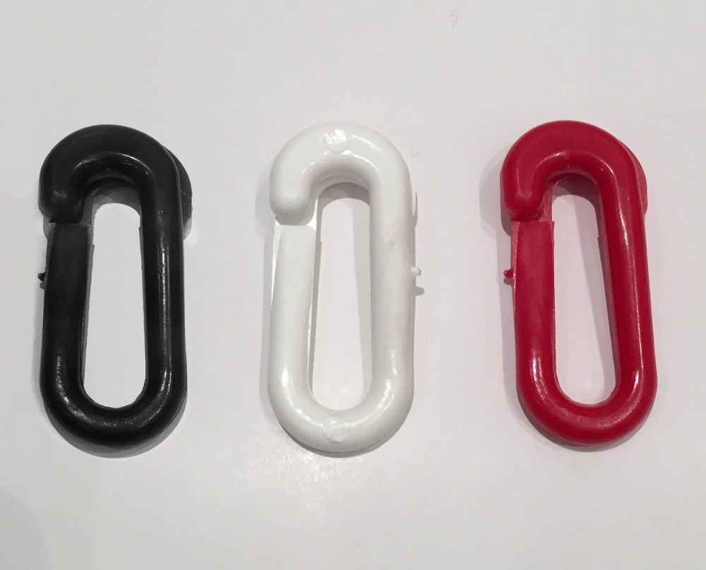 Farben versch 20 Verbindungsglieder für Kunststoffkette Absperrkette Ø6-10 mm 