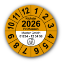 Jahresprüfplakette „Nächster Prüftermin“, 2022, mit Wunschtext