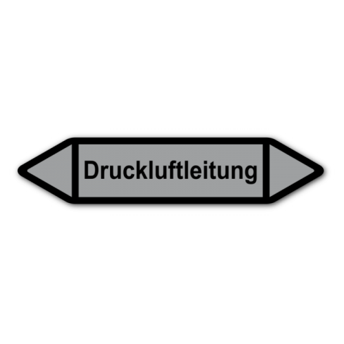 Rohrleitungskennzeichnung „Druckluftleitung“, Etikett zum Aufkleben