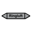 Rohrleitungskennzeichnung „Ringluft“, Etikett zum Aufkleben