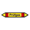 Rohrleitungskennzeichnung „Prüfgas“, Etikett zum Aufkleben