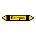 Rohrleitungskennzeichnung „Reingas“, Etikett zum Aufkleben