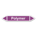 Rohrleitungskennzeichnung „Polymer“, Etikett zum Aufkleben