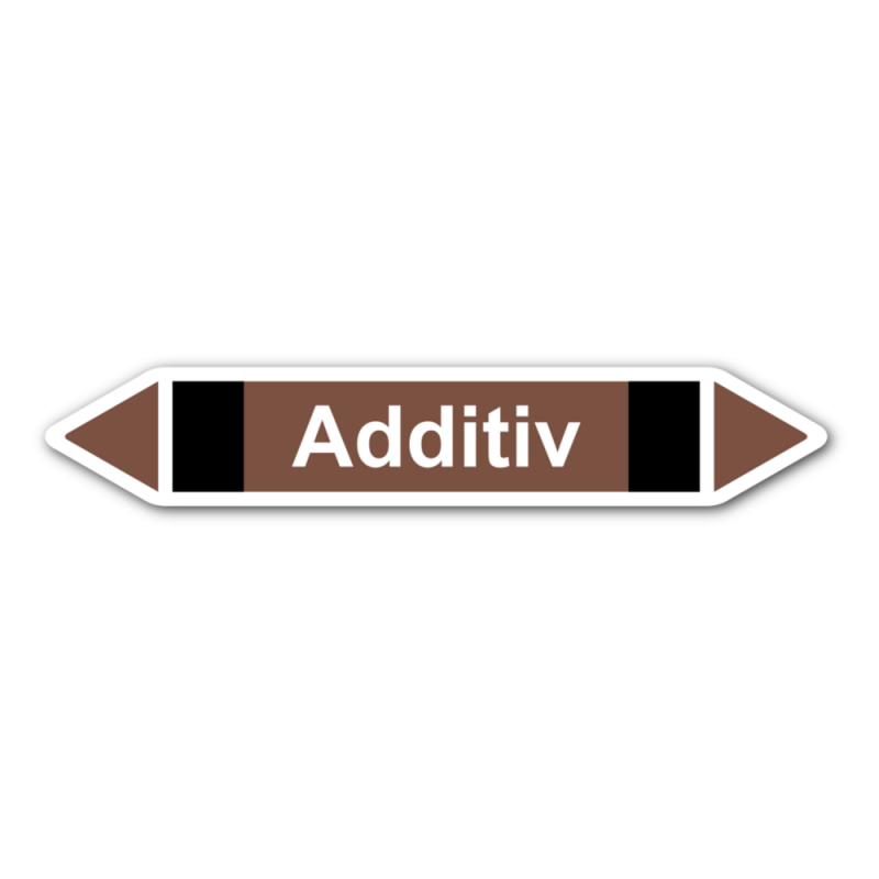 Rohrleitungskennzeichnung „Additiv“, Etikett zum Aufkleben