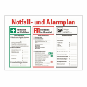 Notfall- und Alarmplan (zum Selbstbeschriften)
