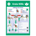 Anleitung zur Ersten Hilfe gemäß DGUV 204-001 bis 004 (ehemals GBI/GUV-I 510) (zum Selbstbeschriften)