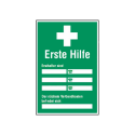 Info-Schild „Ersthelfer sind...“ (zum Selbstbeschriften)