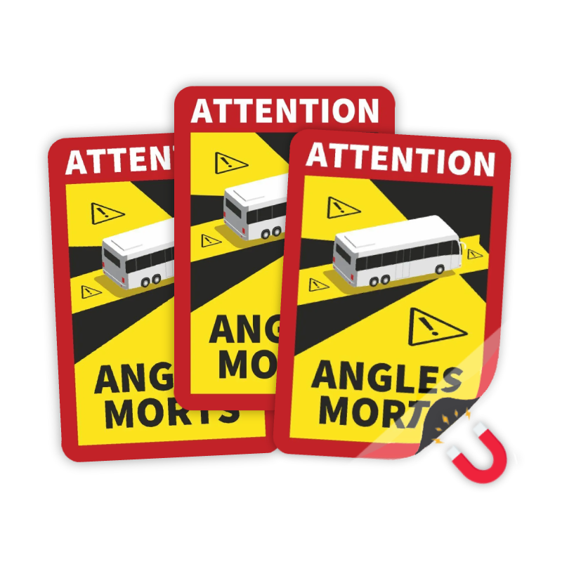 Angles Morts Bus Saugnapffolie 3x - Set