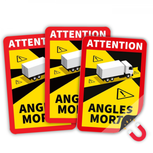 Angles Morts LKW Magnetfolie 3x - Set