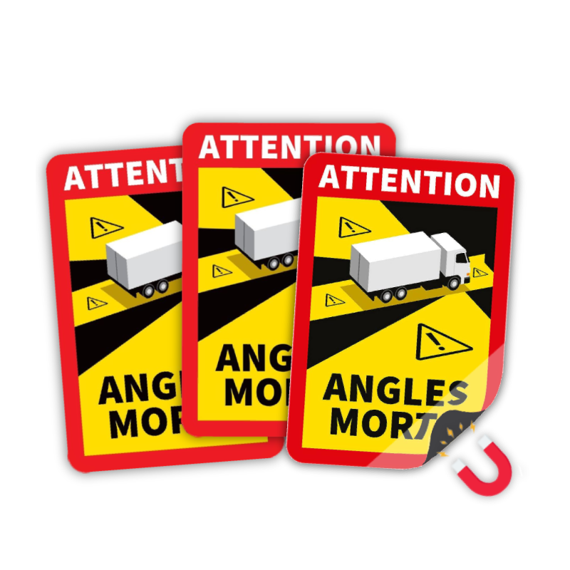Angles Morts LKW Magnetfolie 3x - Set
