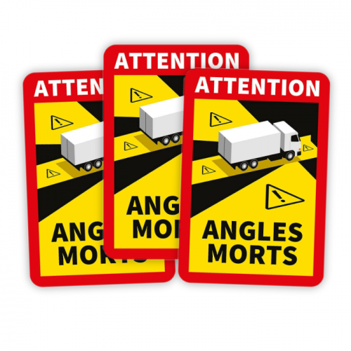 Angles Morts LKW Saugnapffolie 3x - Set