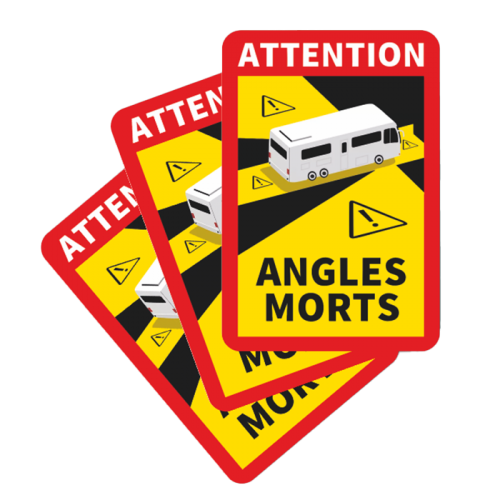 Angles Morts Wohnmobil Magnetfolie 3x - Set