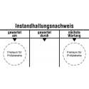 Grundträger Geprüft - nächste Prüfung, Folie selbstklebend Layout 80x40 mm
