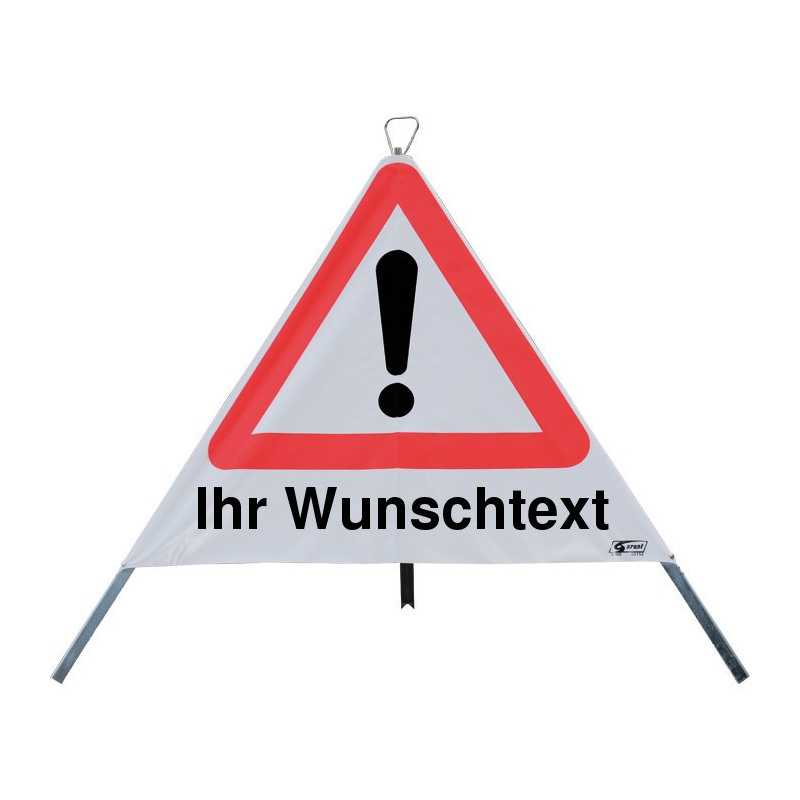 Faltsignal mit Wunschtext, StVO-101