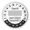 Geprüft … nach DGUV Vorschrift 3, weiß (zum Selbstbeschriften)