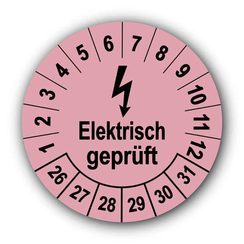 Elektrisch geprüft, rosa