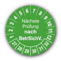 Nächste Prüfung nach BetrSichV., grün