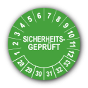 Sicherheitsgeprüft, grün