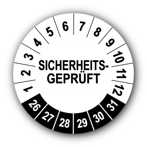 Sicherheitsgeprüft, weiß