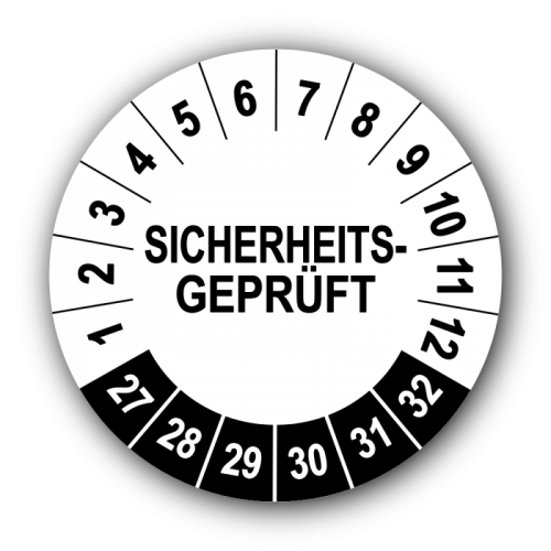 Sicherheitsgeprüft, weiß
