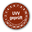 UVV geprüft, braun