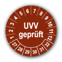 UVV geprüft, braun