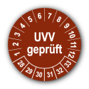 UVV geprüft, braun