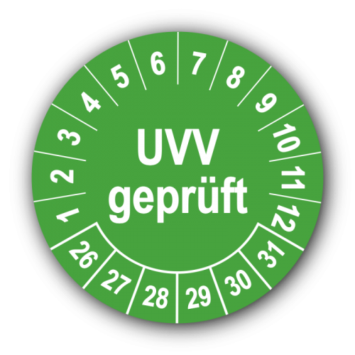 UVV geprüft, grün
