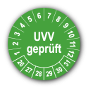 UVV geprüft, grün