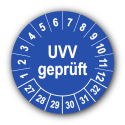 UVV geprüft, blau